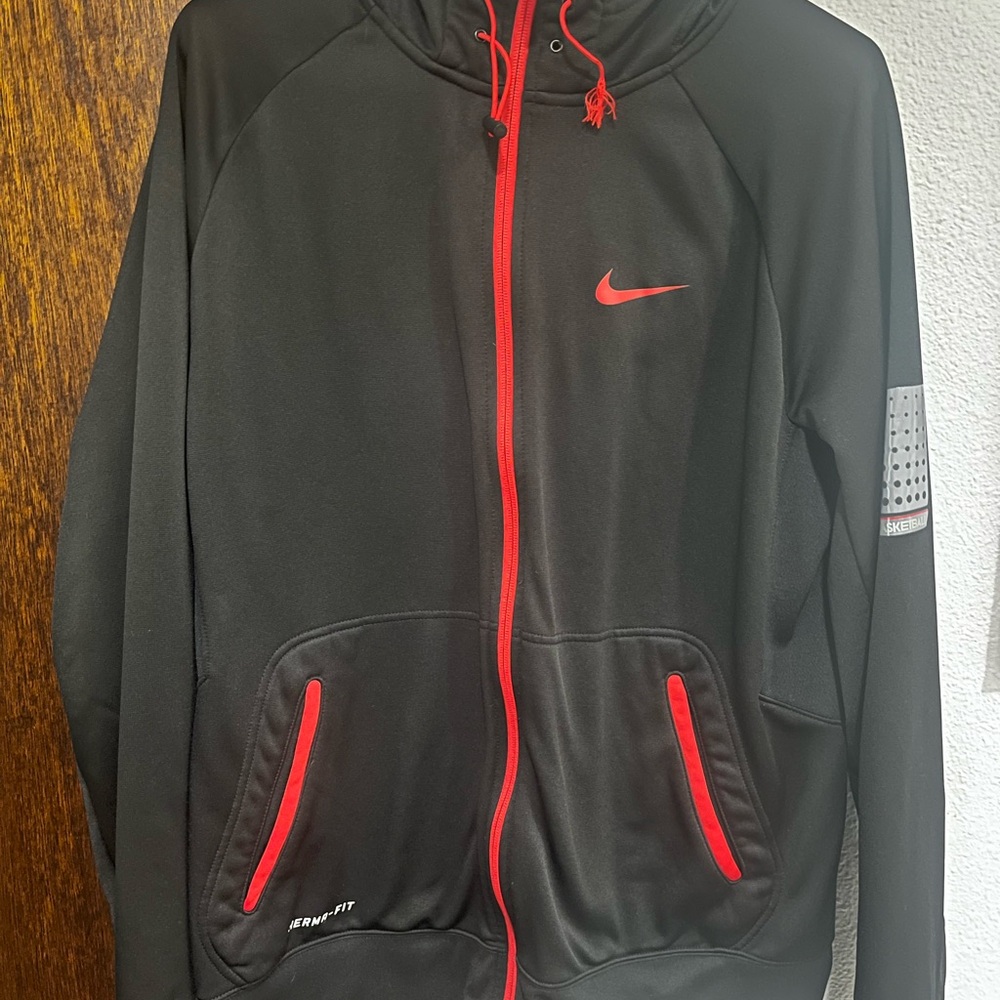 Nike Men's Black and Red Jacket